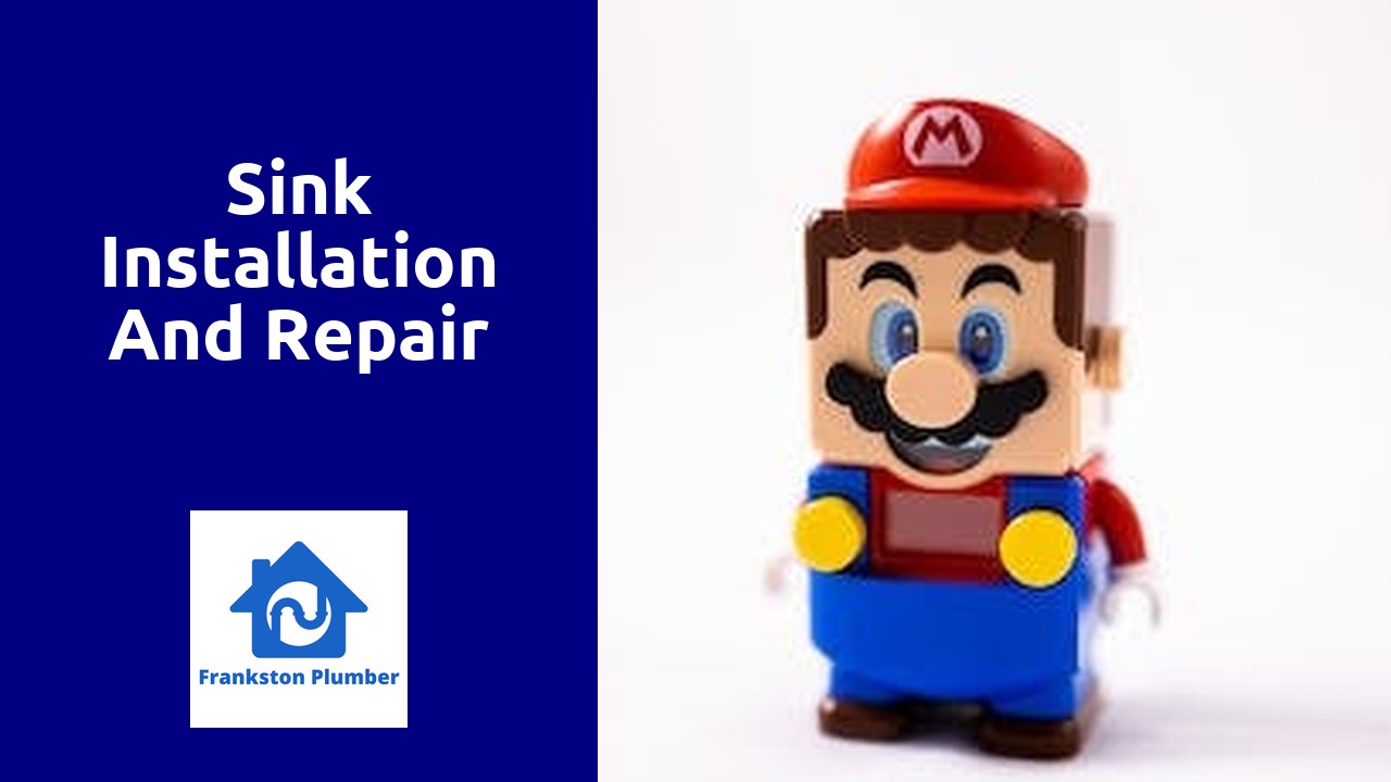 Sink installation and repair